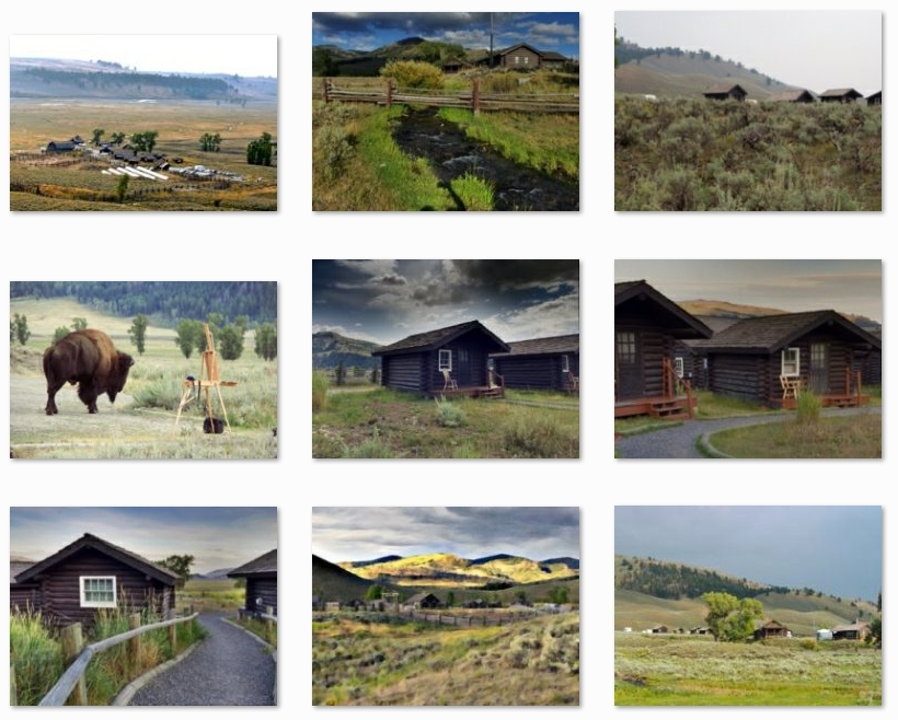 Lamar Buffalo Ranch, our lodging in Yellowstone National Park